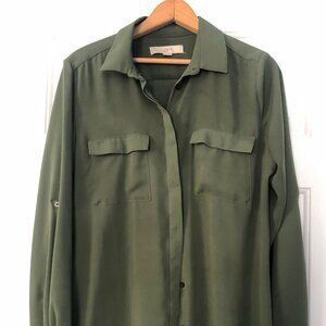 Loft Forest Green blouse